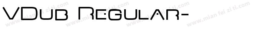 VDub Regular字体转换